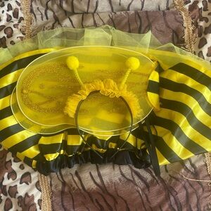 Striped Yellow and Black Bee Costume Set